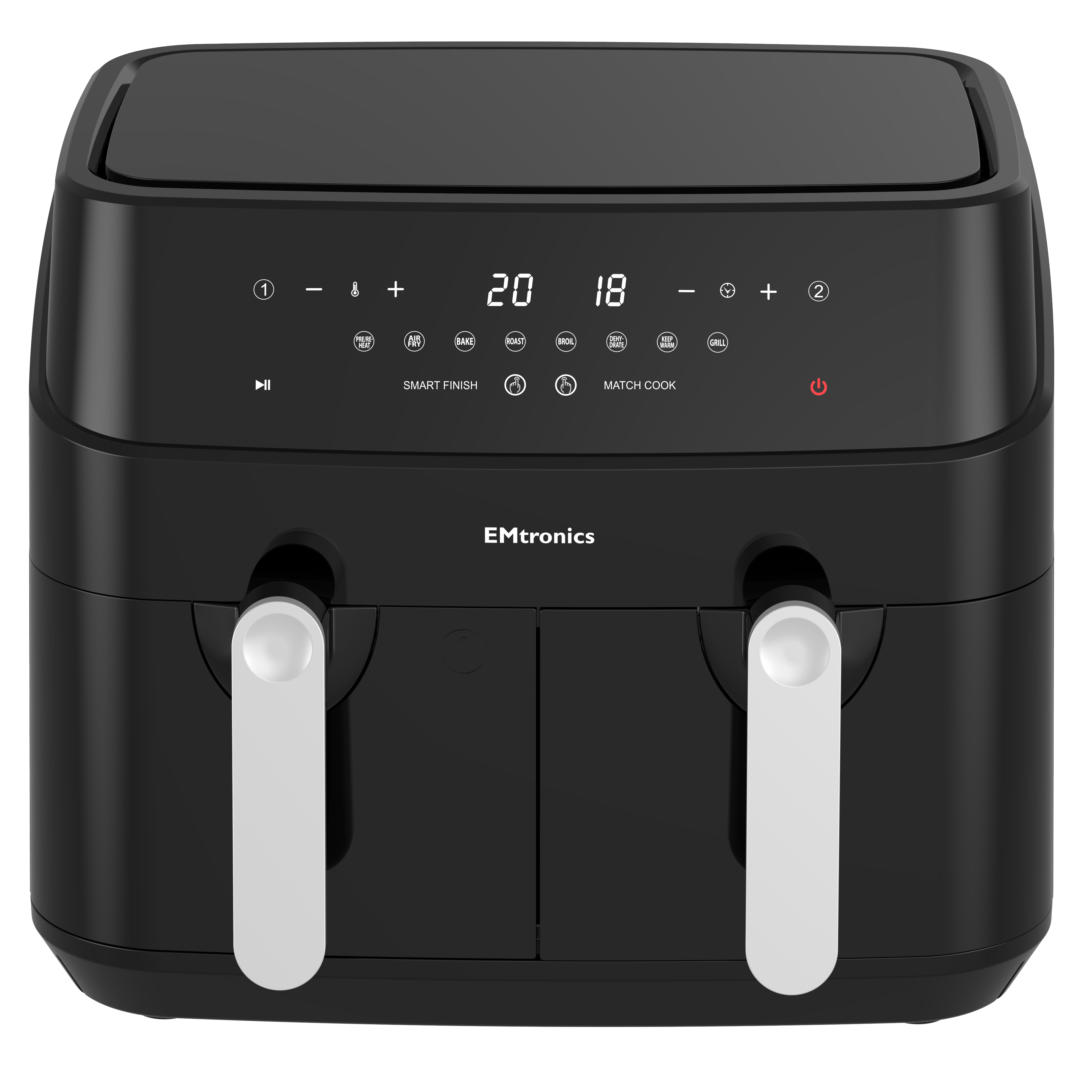 EMtronics 9 Litre Dual Basket Double Air Fryer - Picture 7 of 41