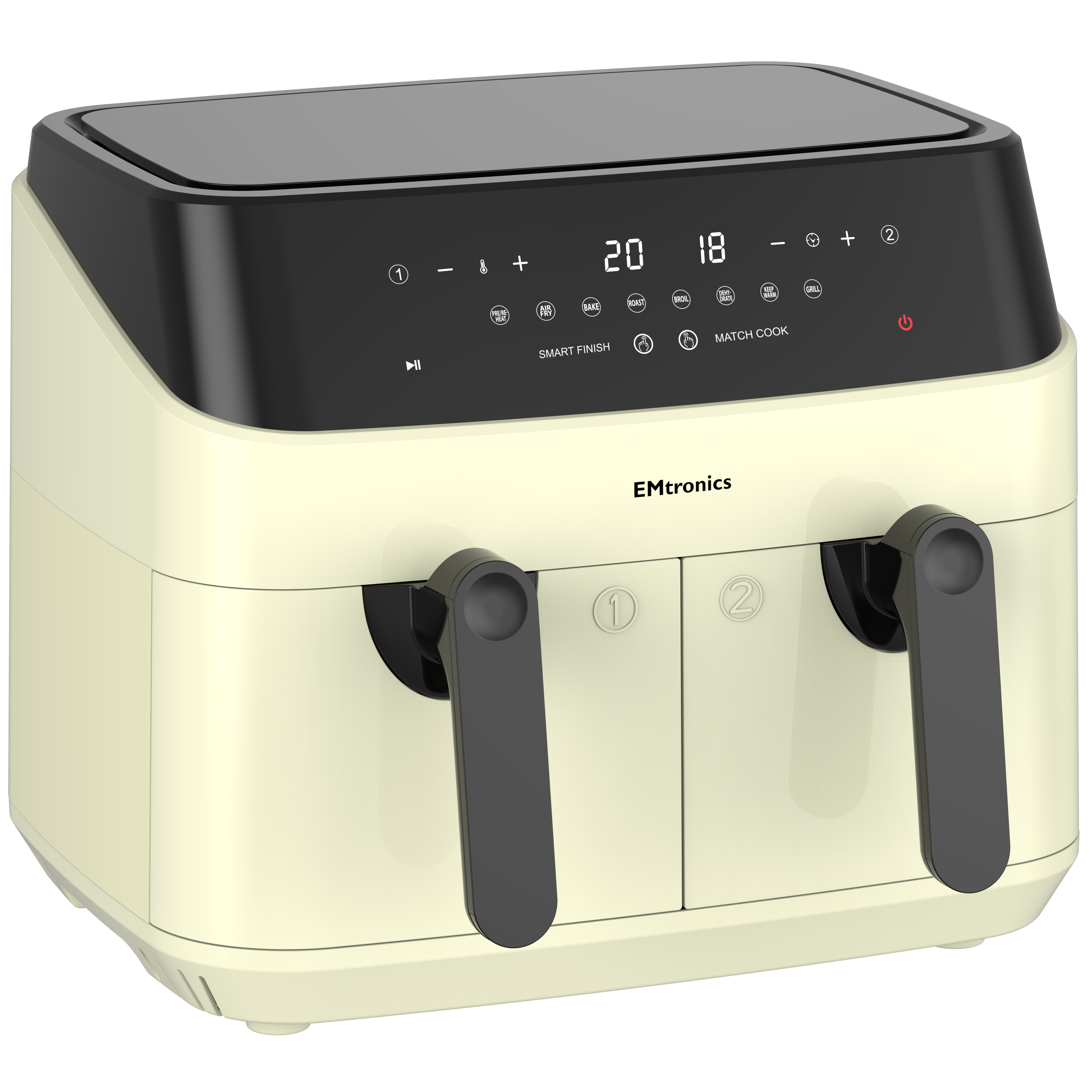 EMtronics 9 Litre Dual Basket Double Air Fryer - Picture 18 of 41