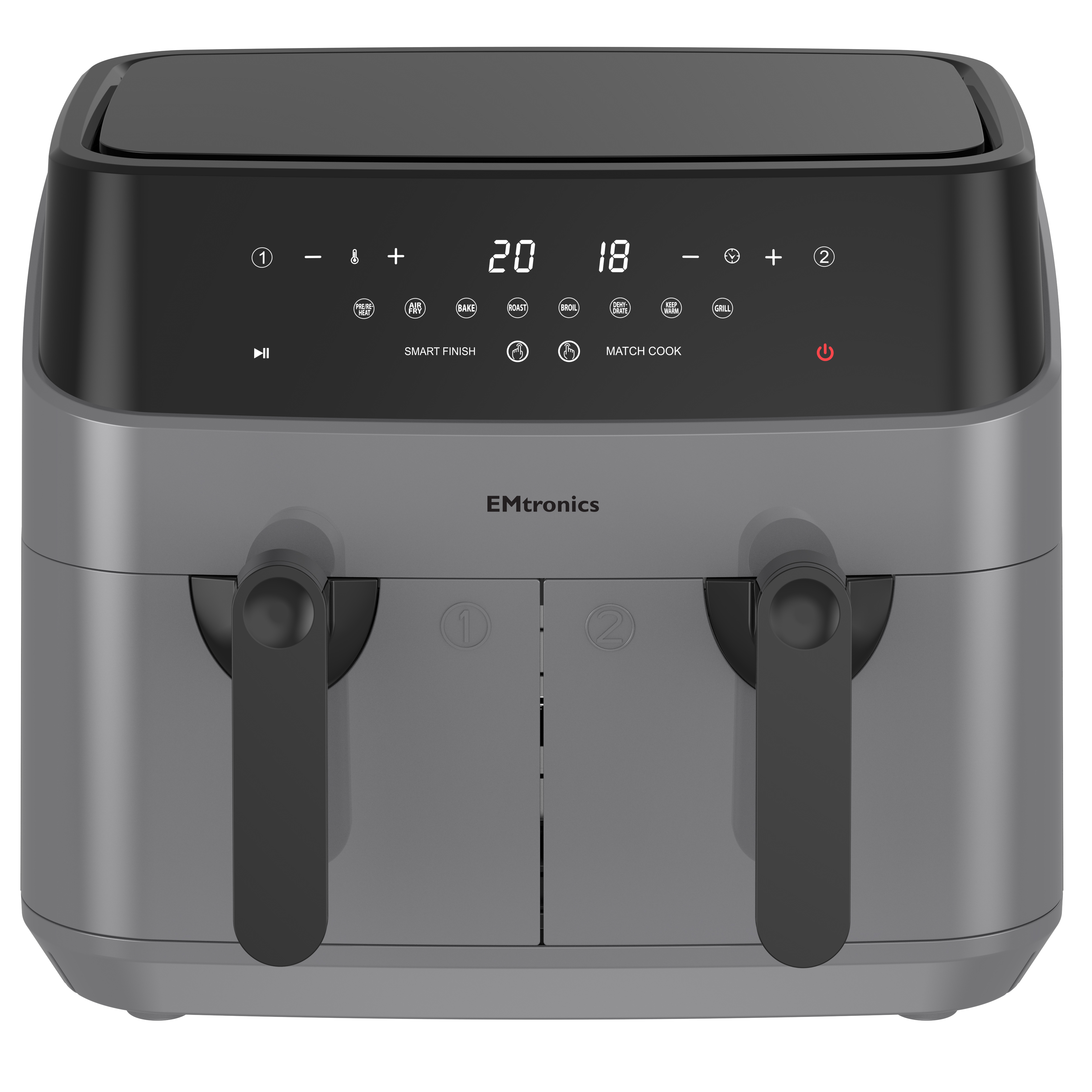 EMtronics 9 Litre Dual Basket Double Air Fryer - Picture 20 of 41