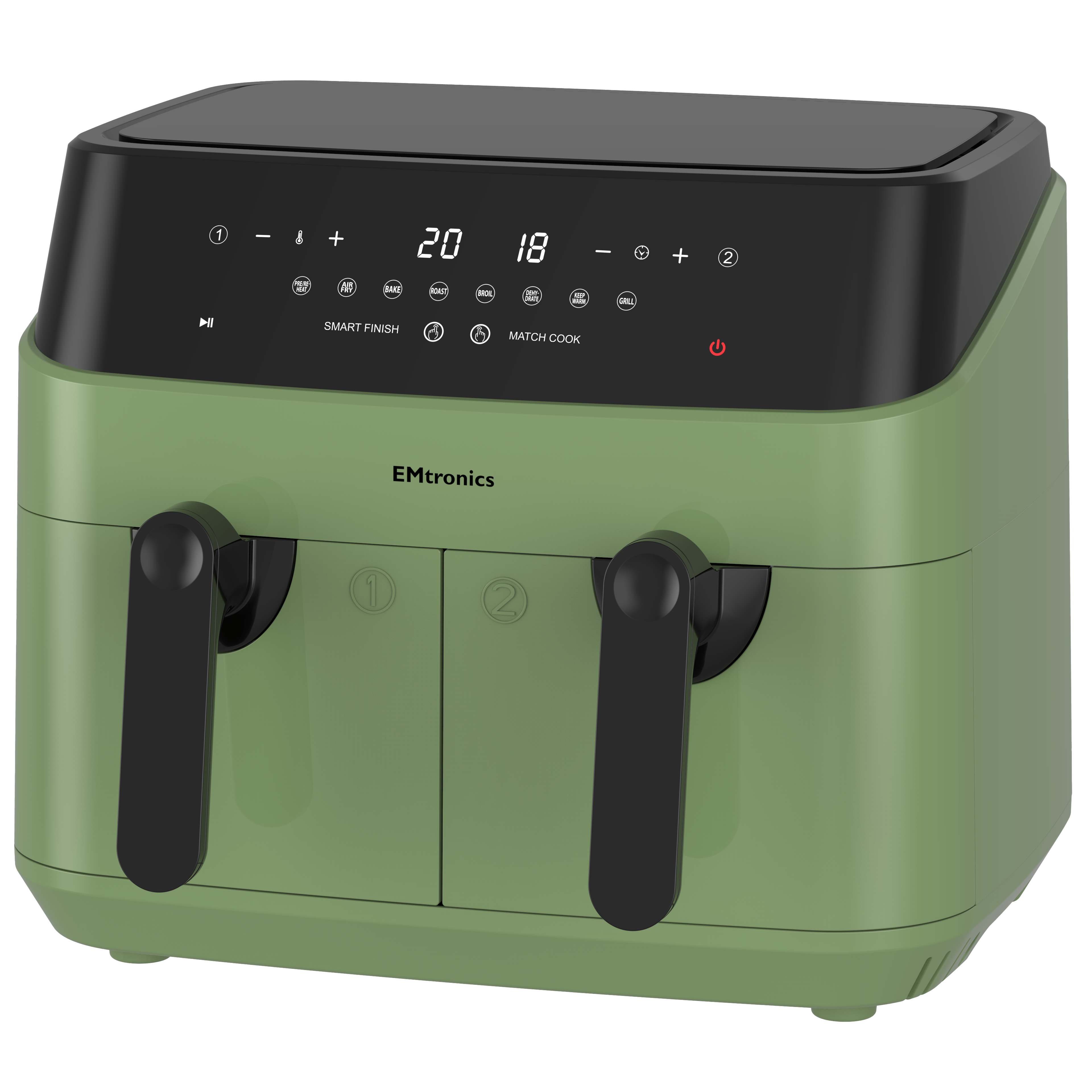 EMtronics 9 Litre Dual Basket Double Air Fryer - Picture 26 of 41