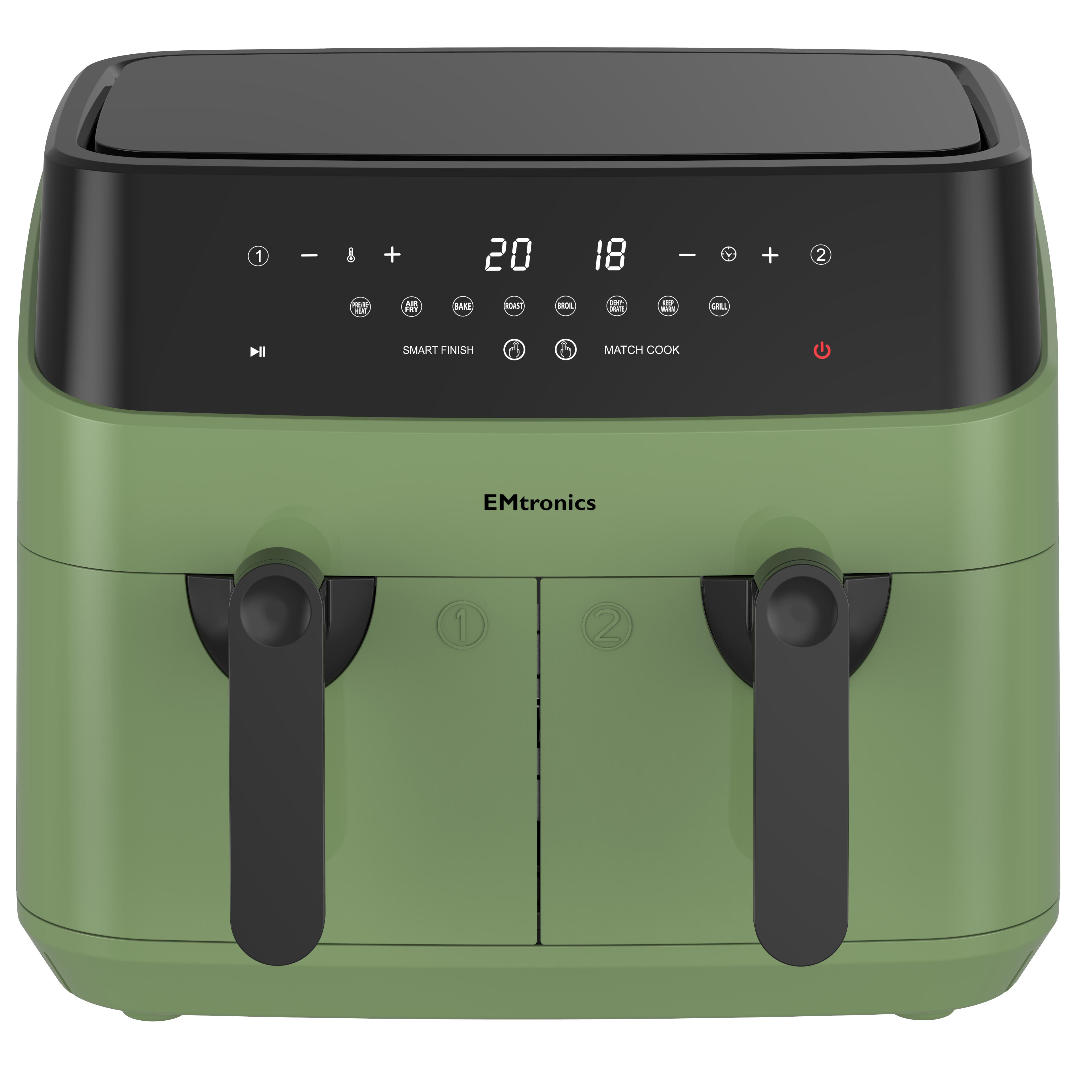 EMtronics 9 Litre Dual Basket Double Air Fryer - Picture 25 of 41