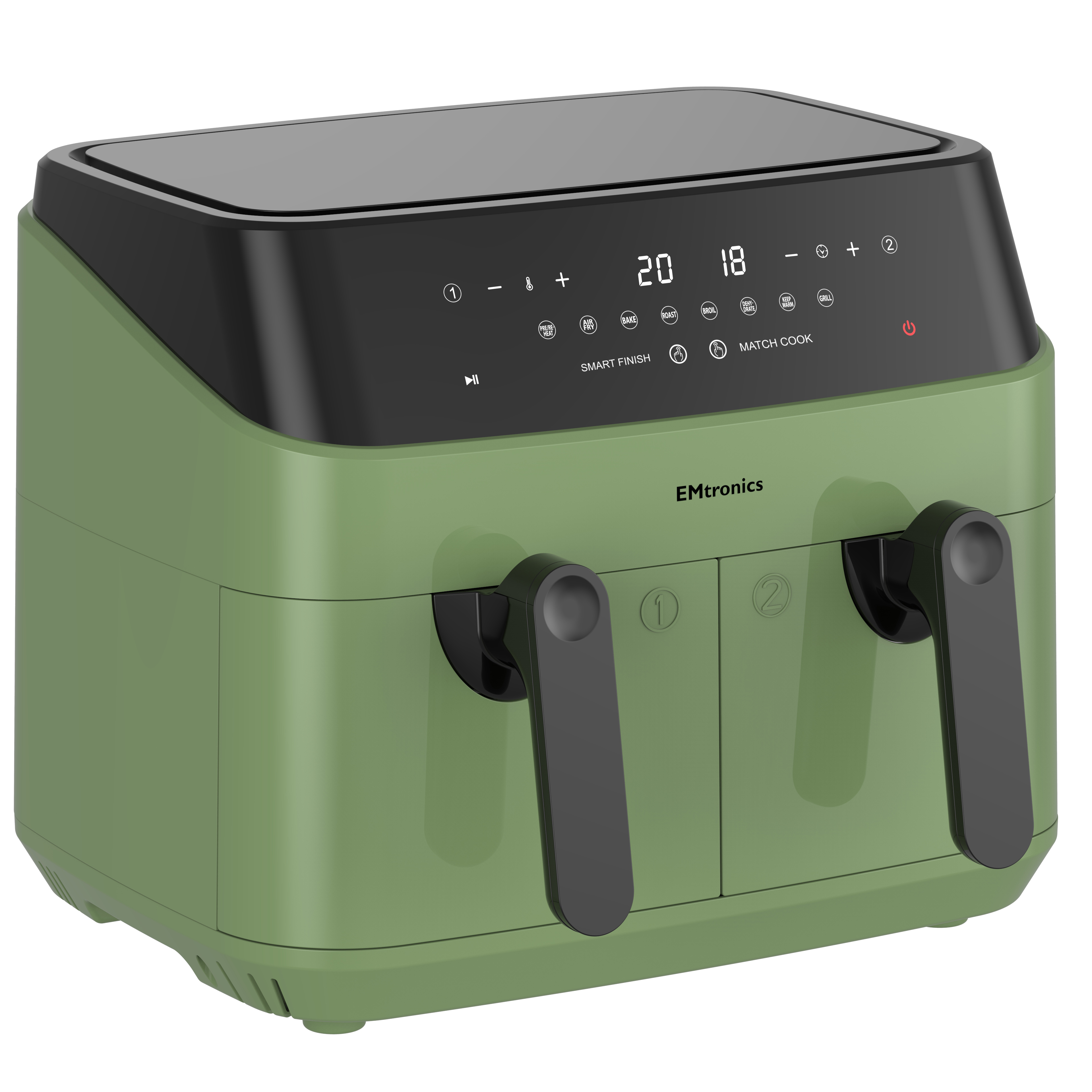 EMtronics 9 Litre Dual Basket Double Air Fryer - Picture 28 of 41