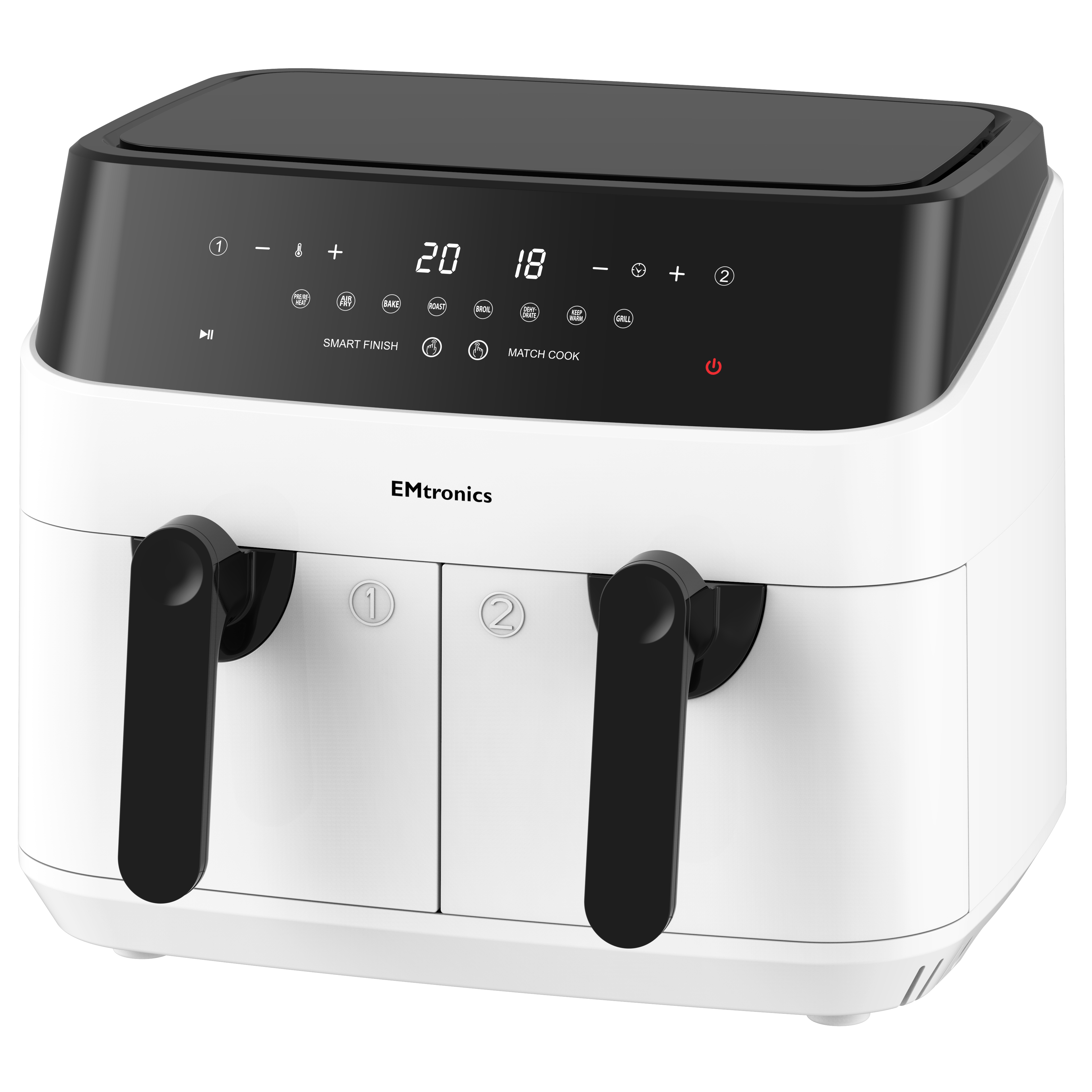 EMtronics 9 Litre Dual Basket Double Air Fryer - Picture 38 of 41