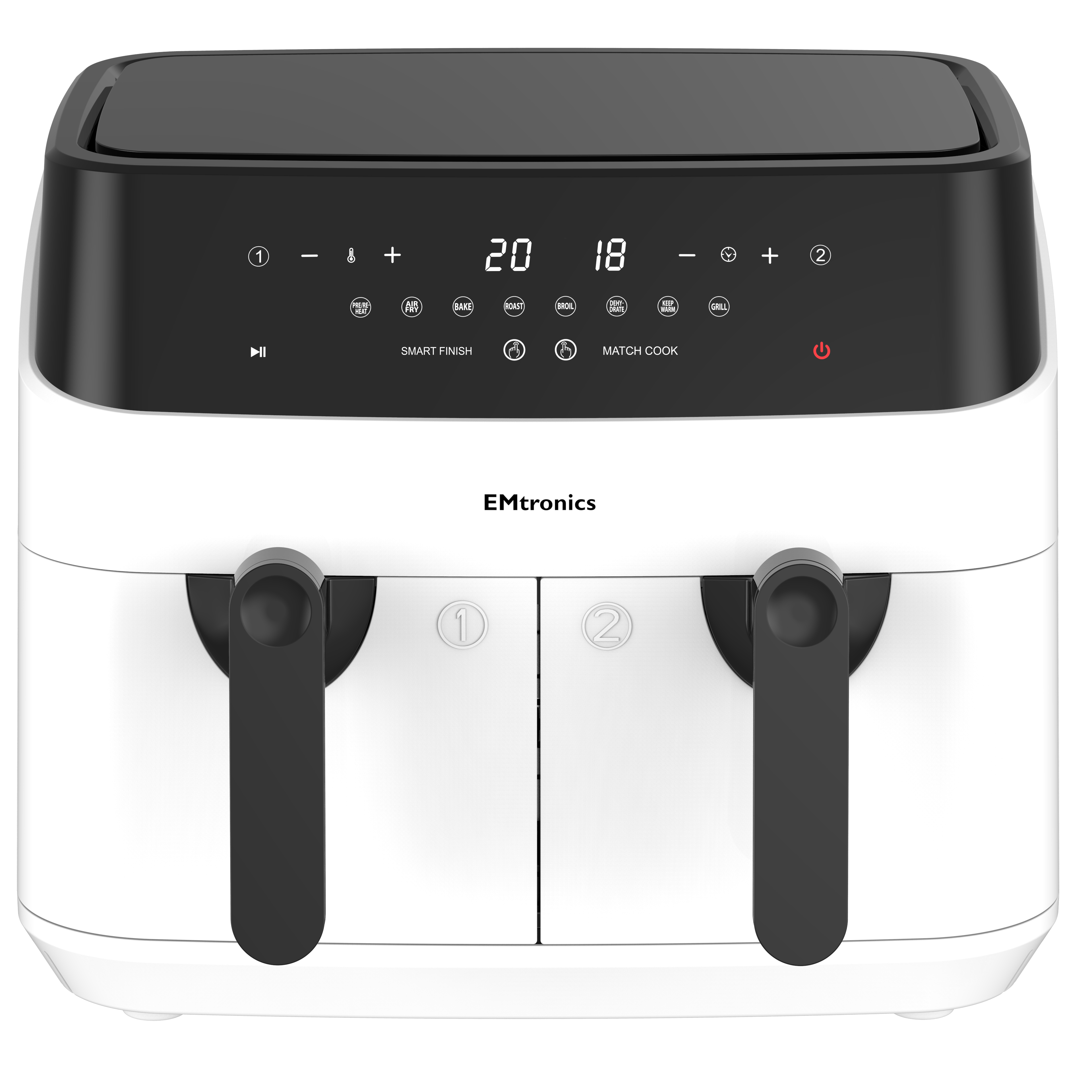EMtronics 9 Litre Dual Basket Double Air Fryer - Picture 37 of 41