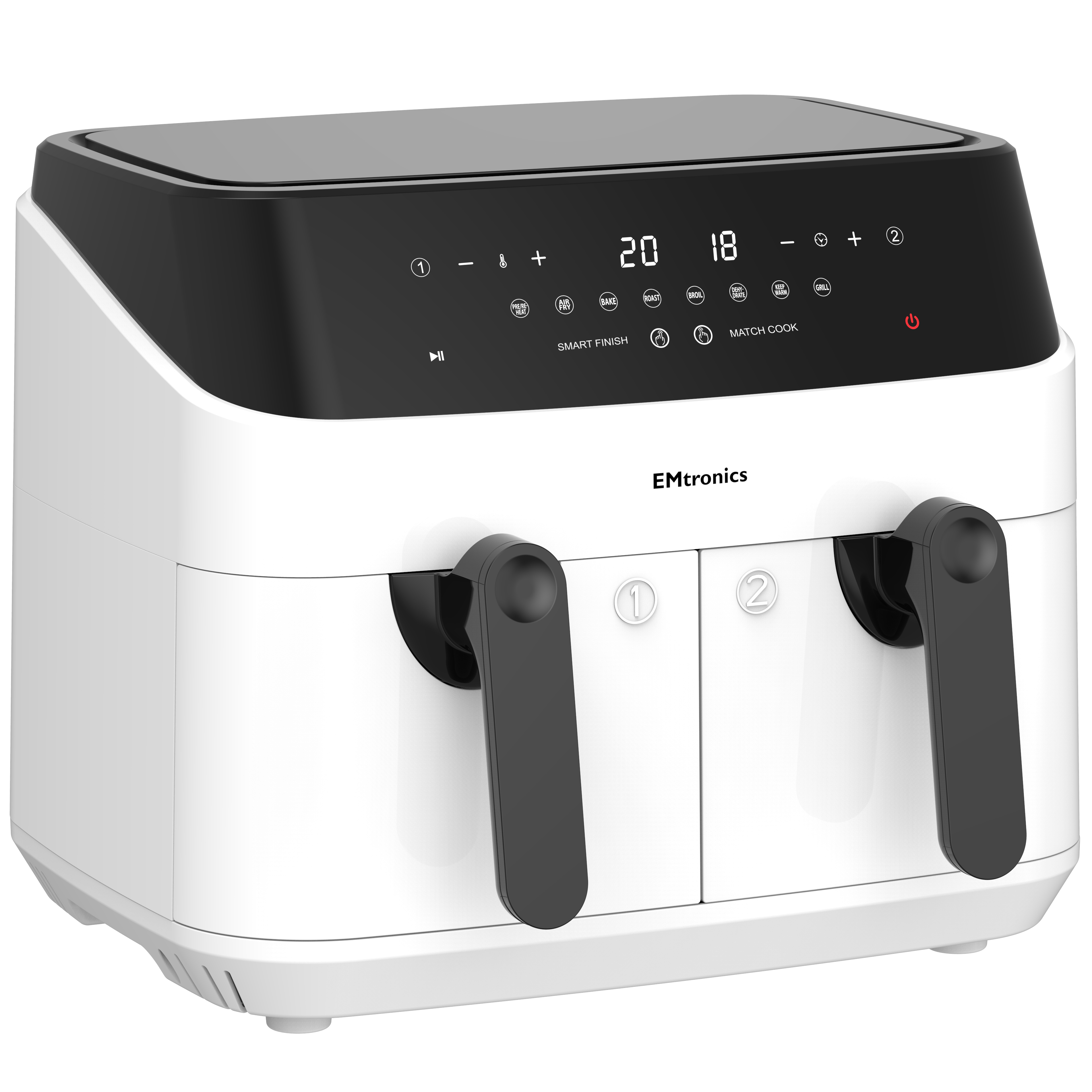 EMtronics 9 Litre Dual Basket Double Air Fryer - Picture 40 of 41