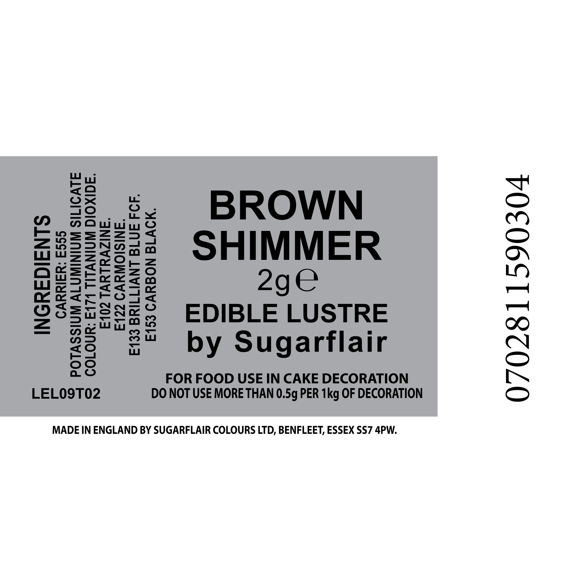 SugarFlair Essbarer Glanz Lebensmittelfarbe Pulver für Sugacraft Kuchen Glasur Dekoration