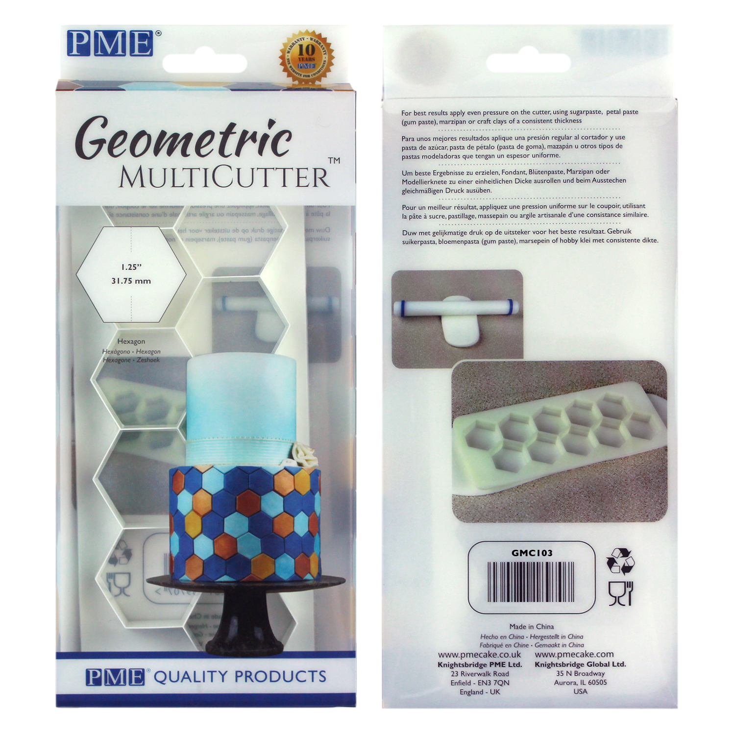 PME Geometric Multicutter Icing Cutter for Sugarcraft and Cake Design - Picture 36 of 67