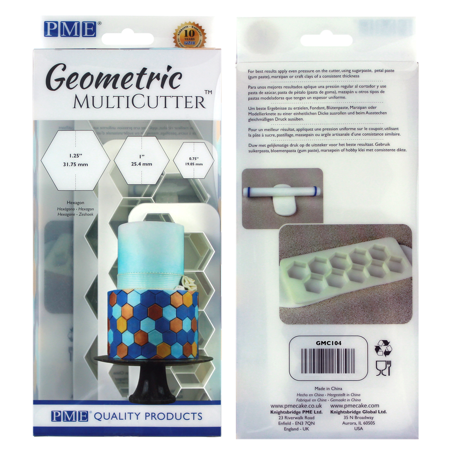 PME Geometric Multicutter Icing Cutter for Sugarcraft and Cake Design - Picture 51 of 67