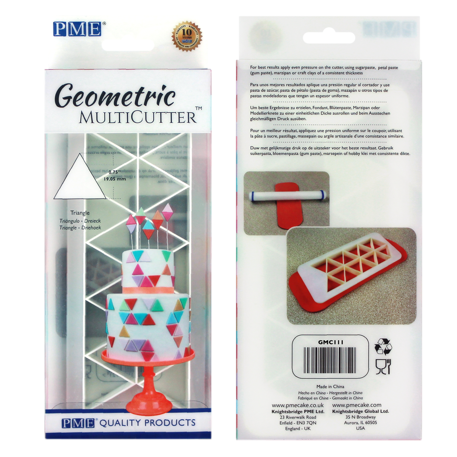 PME Geometric Multicutter Icing Cutter for Sugarcraft and Cake Design - Picture 12 of 67