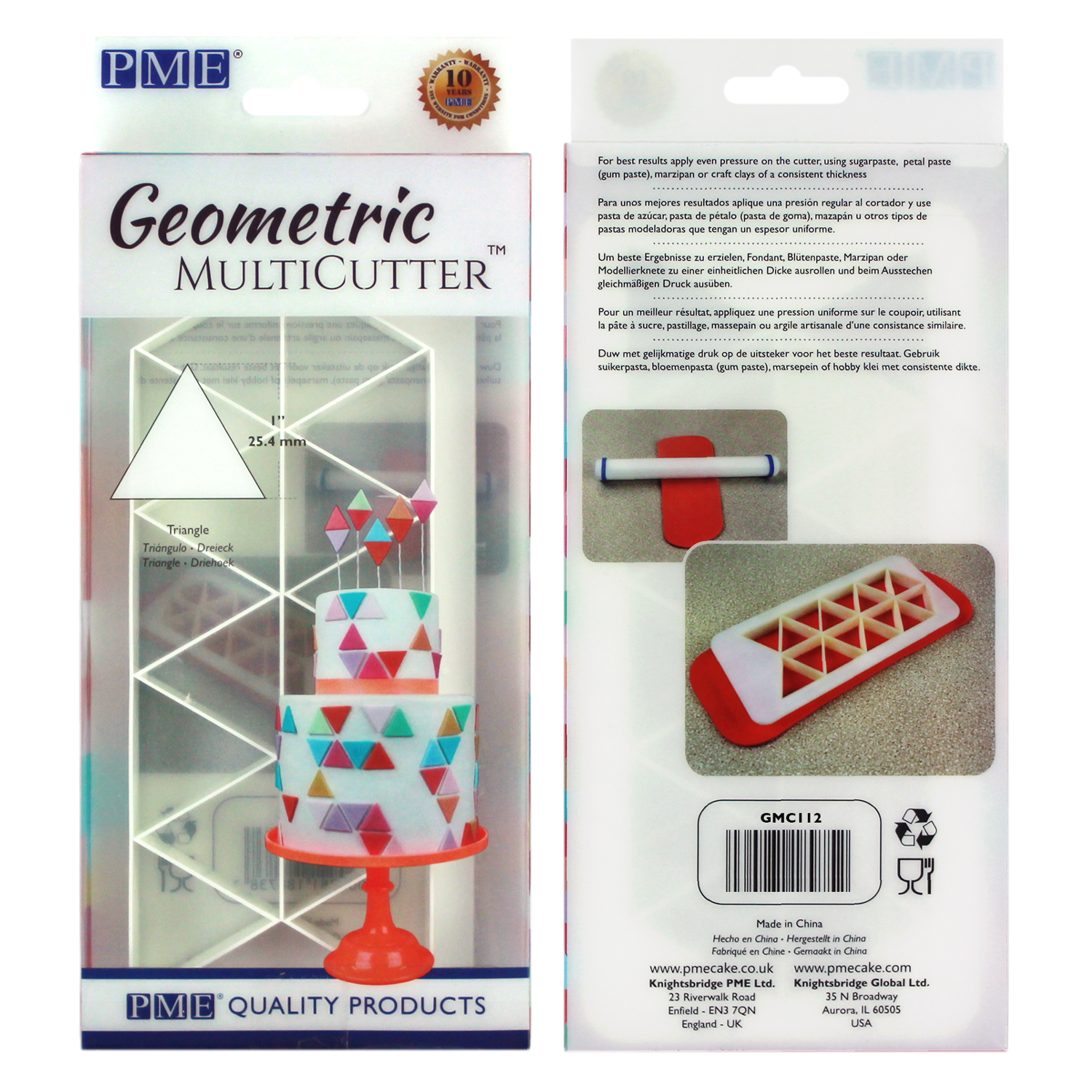 PME Geometric Multicutter Icing Cutter for Sugarcraft and Cake Design - Picture 30 of 67