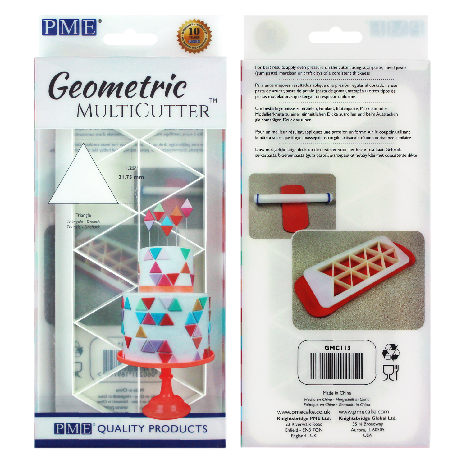PME Geometric Multicutter Icing Cutter for Sugarcraft and Cake Design - Picture 48 of 67