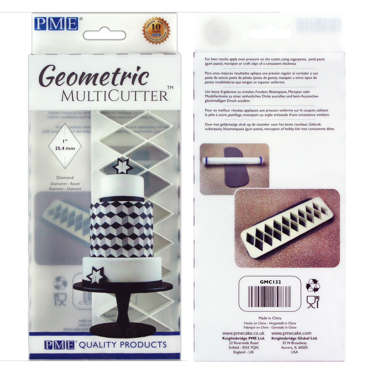 PME Geometric Multicutter Icing Cutter for Sugarcraft and Cake Design - Picture 15 of 67