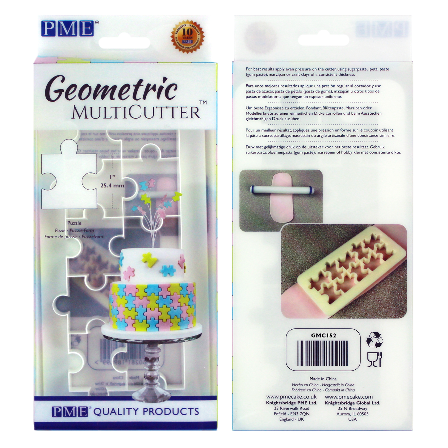 PME Geometric Multicutter Icing Cutter for Sugarcraft and Cake Design - Picture 21 of 67