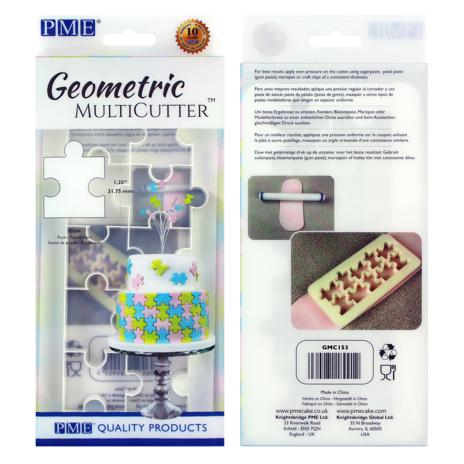 PME Geometric Multicutter Icing Cutter for Sugarcraft and Cake Design - Picture 39 of 67